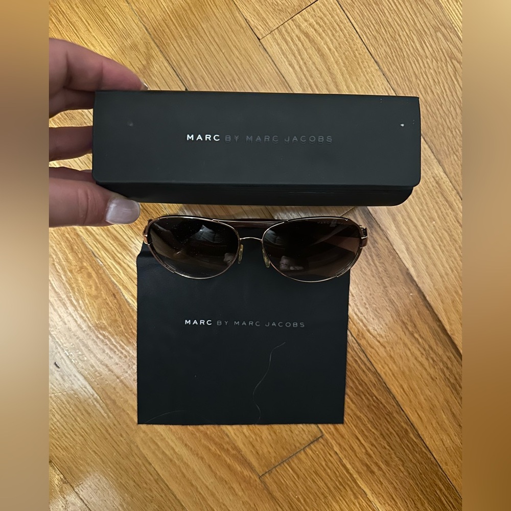 New Marc by Marc Jacobs Brown and Rose Gold Sunglasses